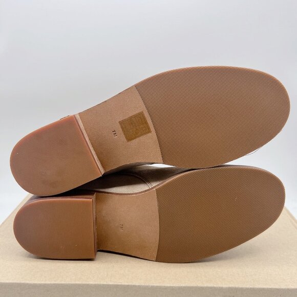 Tory Burch Brooke Harness Moto Riding Ankle Boots Booties Beige Suede US 7 - Picture 9 of 12